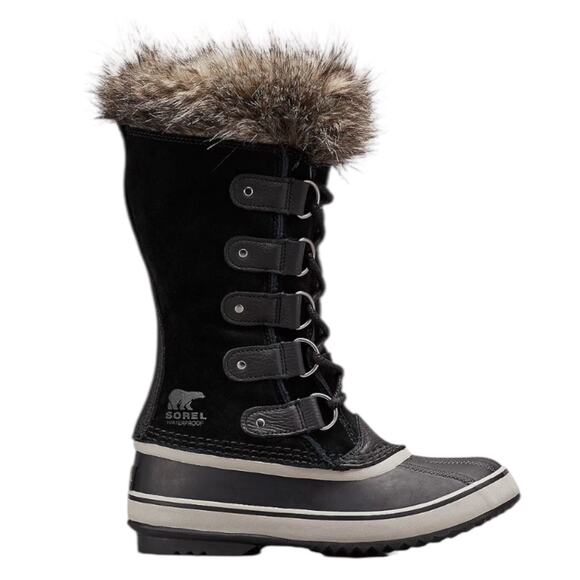 Sorel Joan of Arctic Waterproof Snow Boots Faux Fur Black Size 7 - Picture 3 of 10